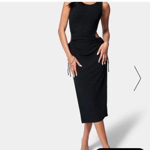 Tie side cutout dress